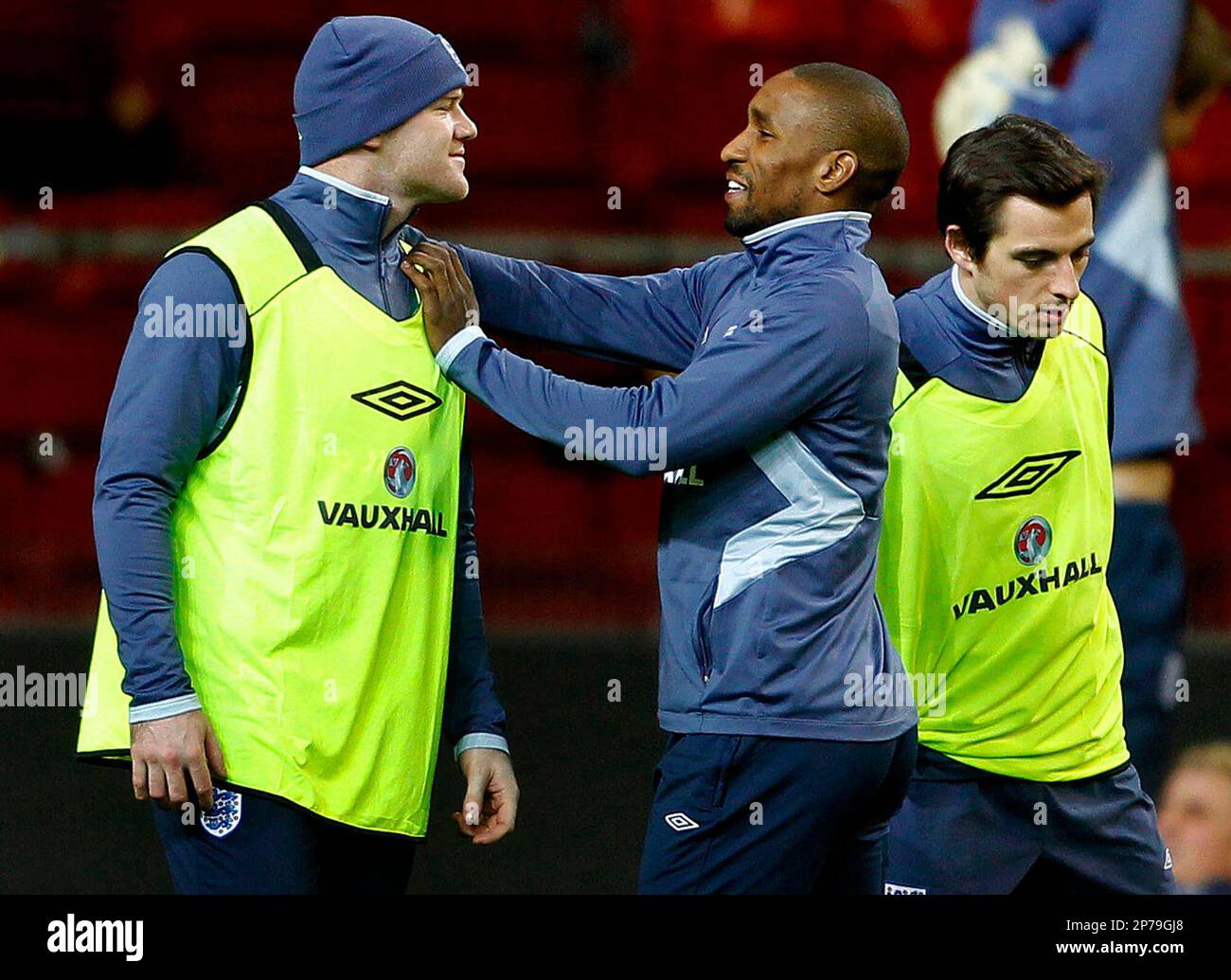England national soccer team player Wayne Rooney, left, and Jermaine ...