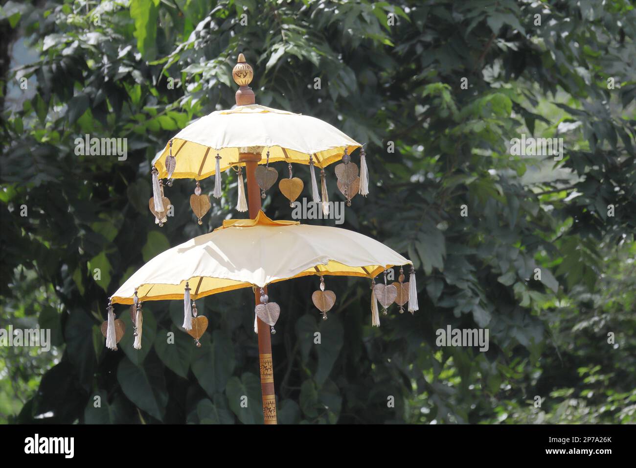 India traditional decorated umbrella Stock Photo Alamy