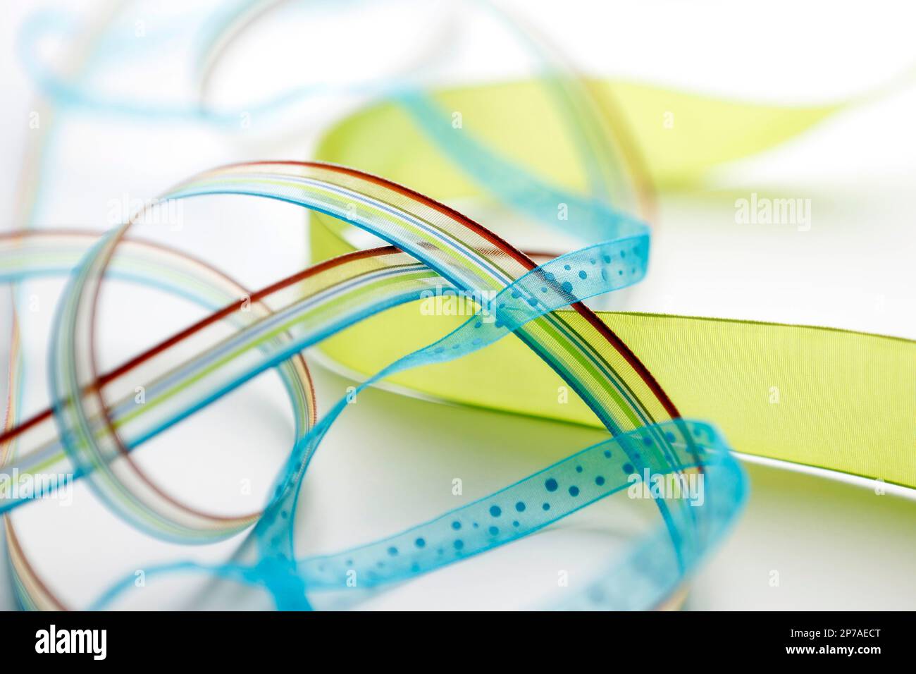 Colourful bows for gifts Easter Stock Photo