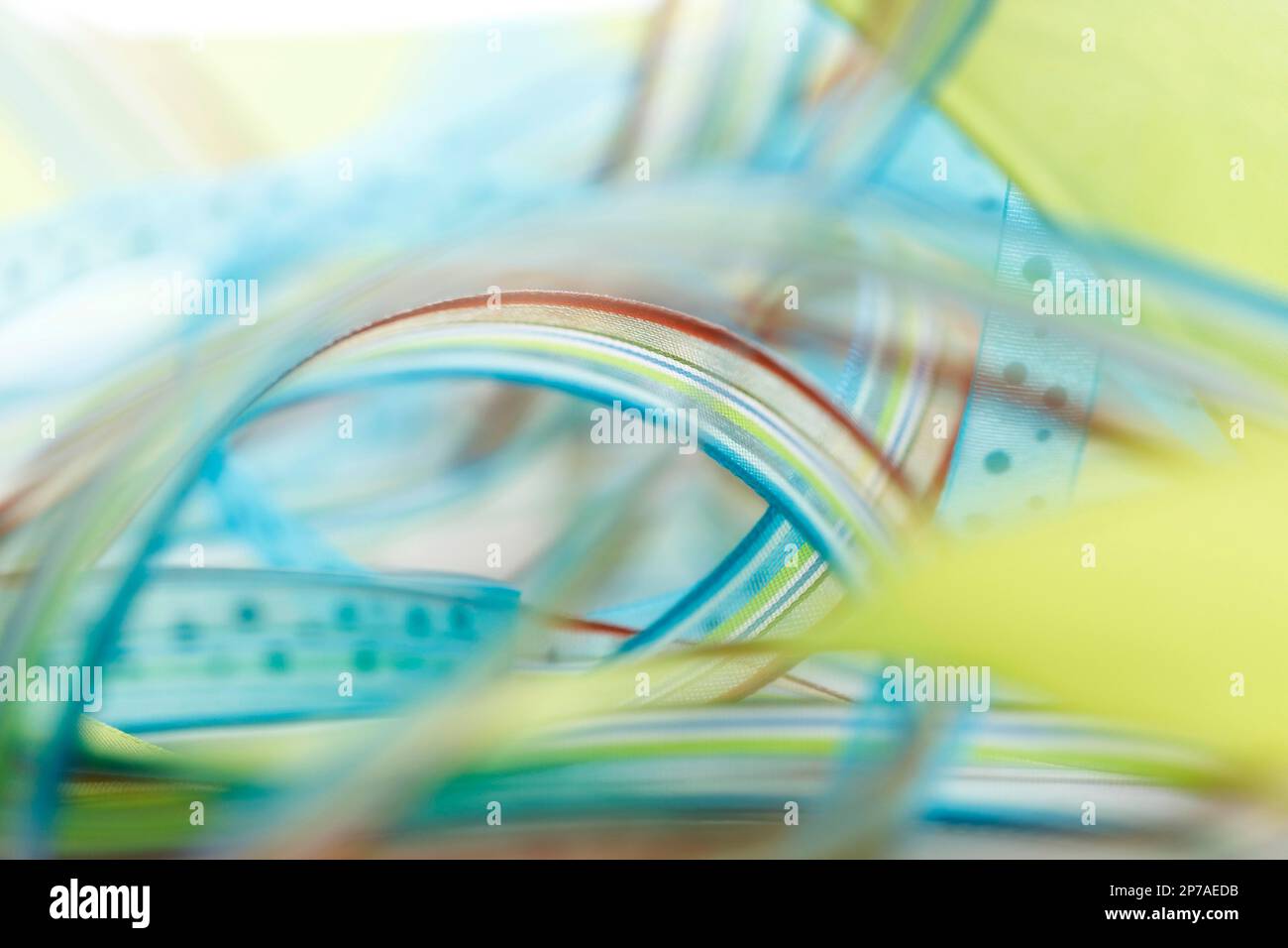 Colourful bows for gifts Easter Stock Photo
