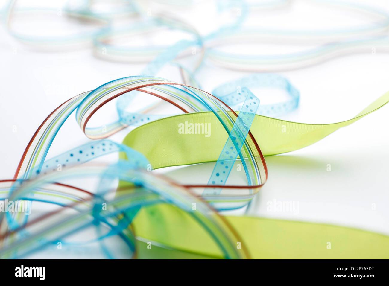 Colourful bows for gifts Easter Stock Photo