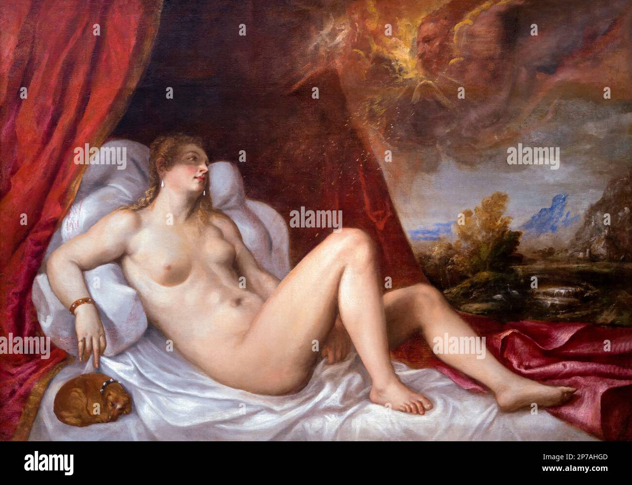 Danae, Titian, and workshop, after 1554, Art Institute of Chicago, Chicago, Illinois, USA, North America, Stock Photo