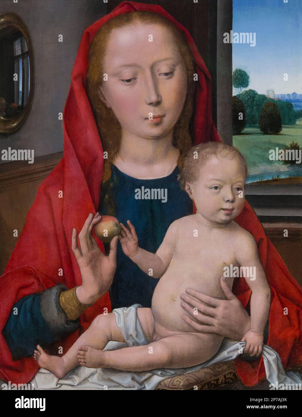 Virgin and Child, Hans Memling, 1485-1490, Art Institute of Chicago, Chicago, Illinois, USA, North America, Stock Photo