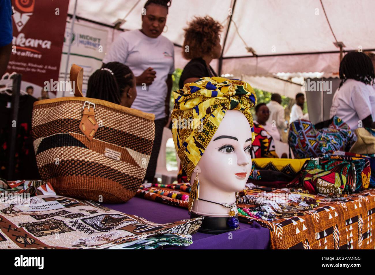 Nakuru, Kenya. 08th Mar, 2023. A mannequin dressed with an African