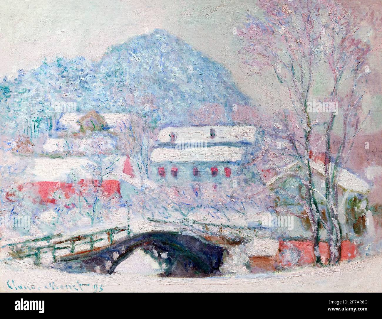 Claude Monet painting Sandvika, Norway, 1895, The Art Institute of