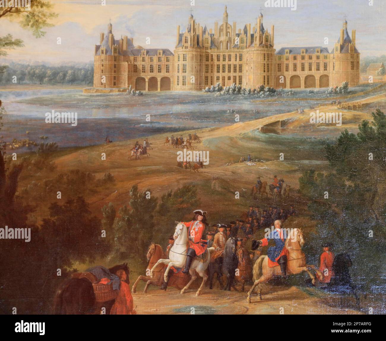 Chambord chateau painting hi-res stock photography and images - Alamy