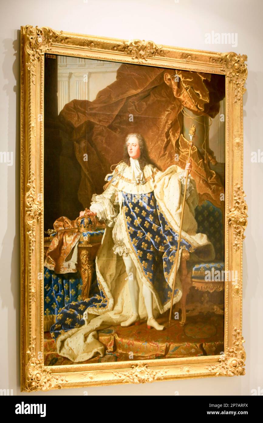 Monumental Painting of King Louis XIV, Chateau de Versailles, Yvelines ...