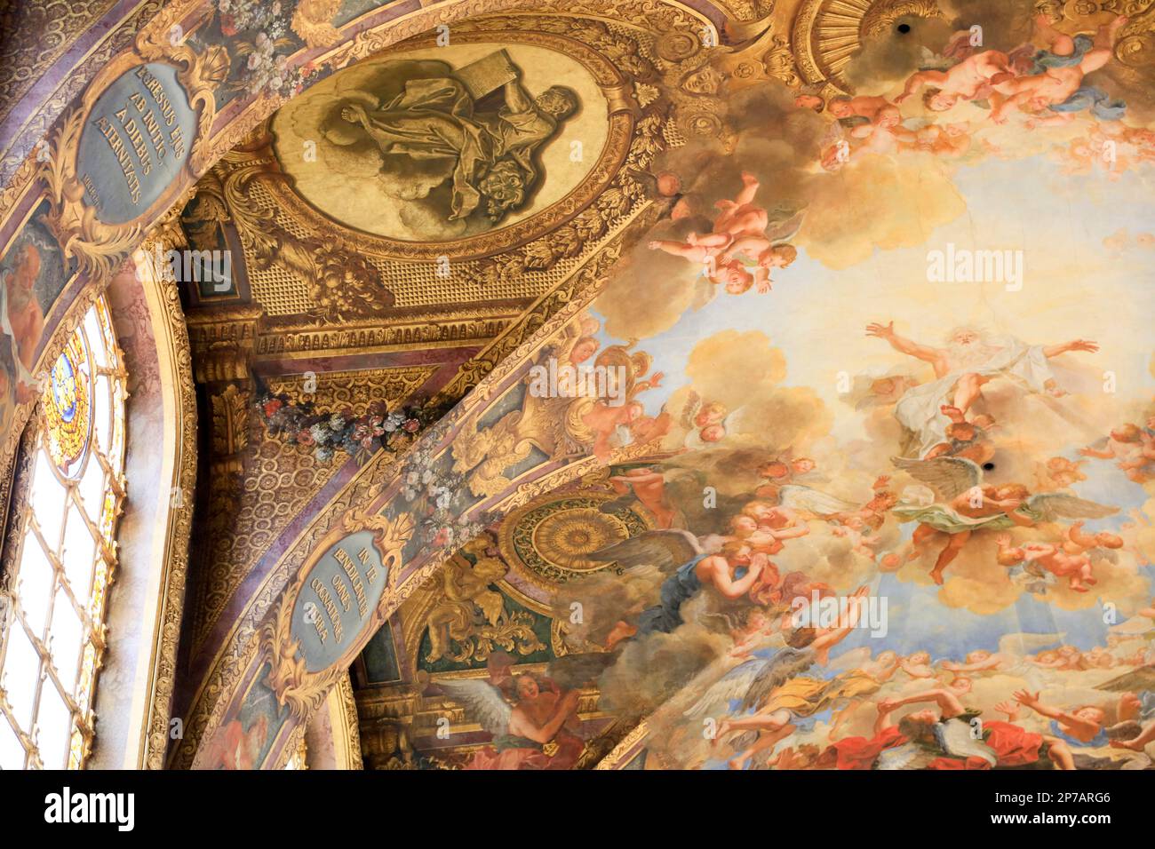 Ceiling painting Chapelle Royale, Chateau de Versailles, Department of