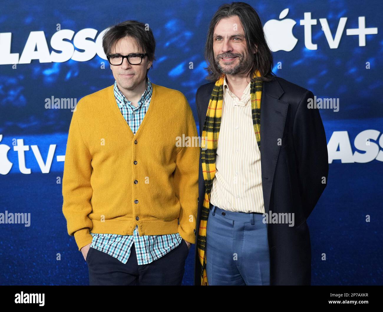 (LR) Weezer Rivers Cuomo and Brian Bell at the Apple Original Series