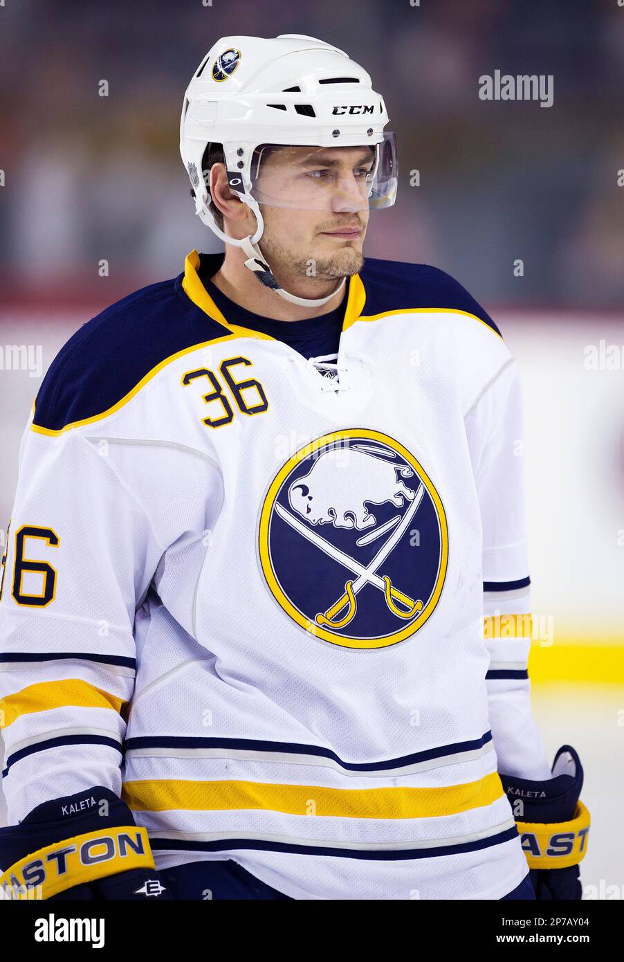 NHL player profile photo on Buffalo Sabres' Patrick Kaleta during a recent  game in Calgary, Alberta. The Canadian Press Images/Larry MacDougal  (Canadian Press via AP Images Stock Photo - Alamy