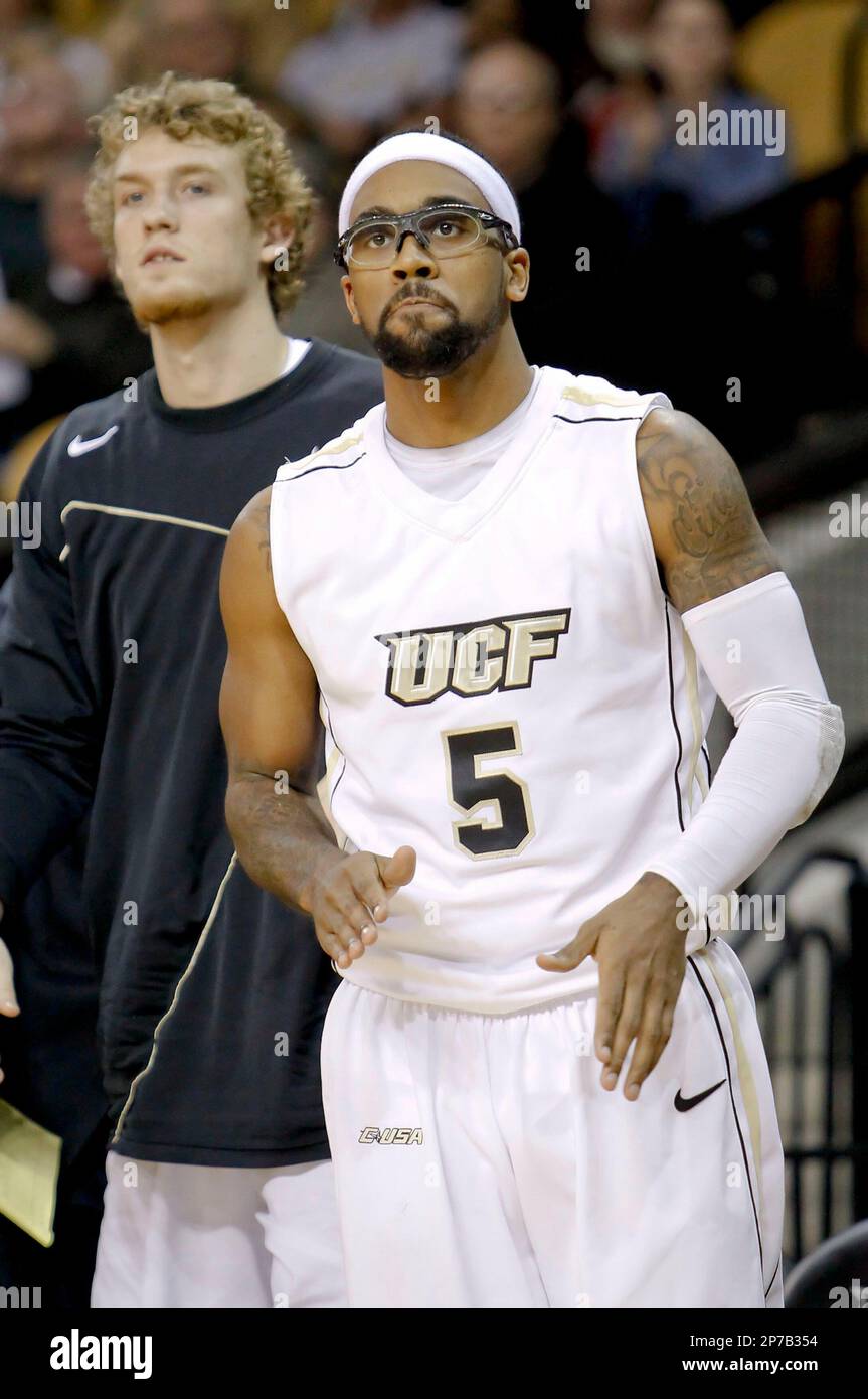 December 29, 2010 Central Florida guard Marcus Jordan (5) watches from