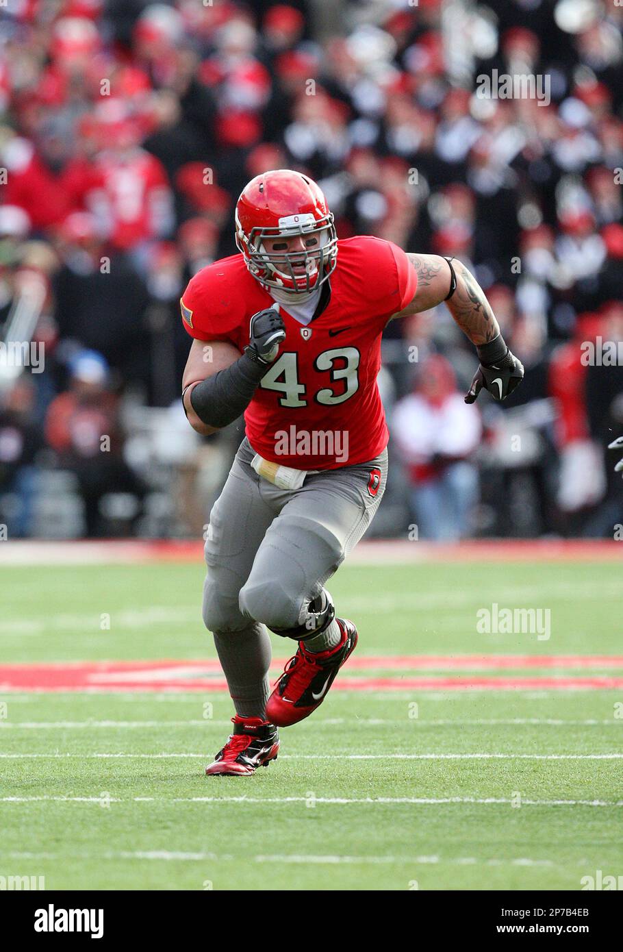November 27, 2010 43 Nathan Williams of the Ohio State Buckeyes