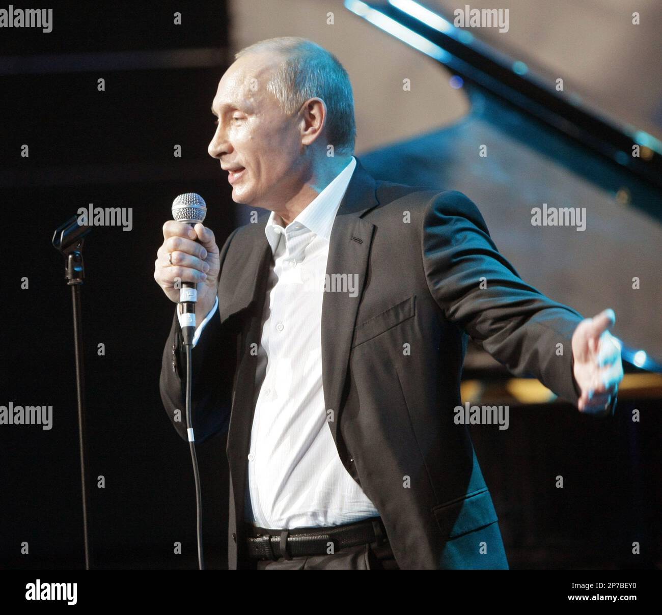 Putin Concert In this Friday, Dec. 10, 2010 photo Russian Prime Minister Vladimir ...