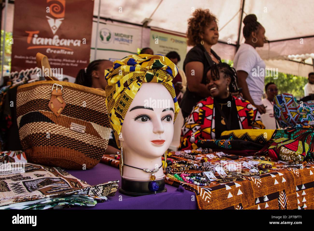 Nakuru, Kenya. 08th Mar, 2023. A mannequin dressed with an African