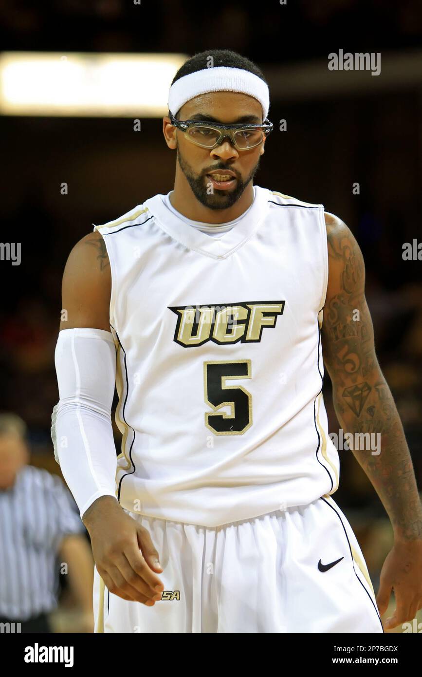 Marcus Jordan (5) of the University of Central Florida Knights mens
