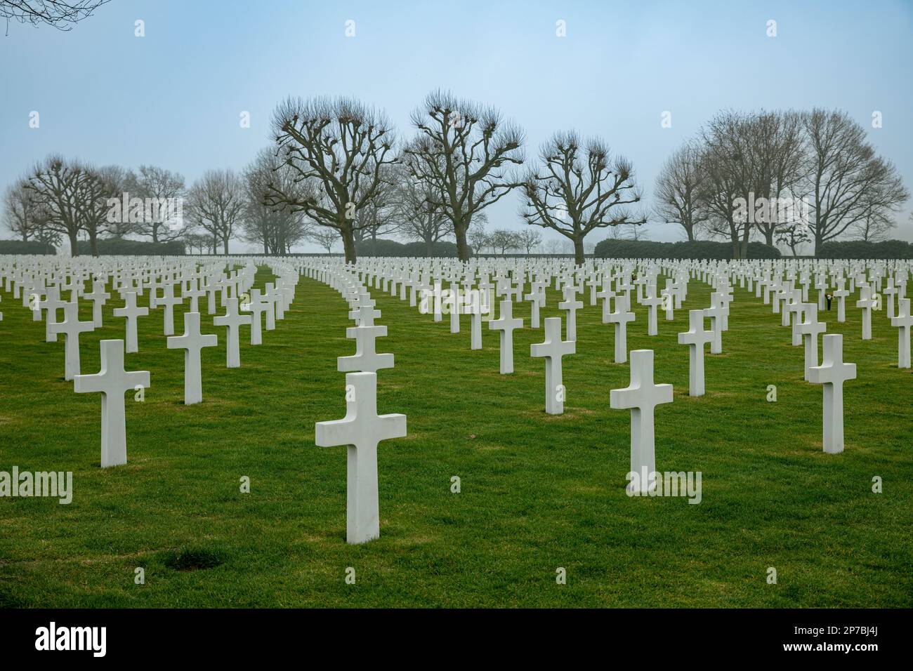 dutch American Cemetery and Memorial in Margraten,holland Stock Photo
