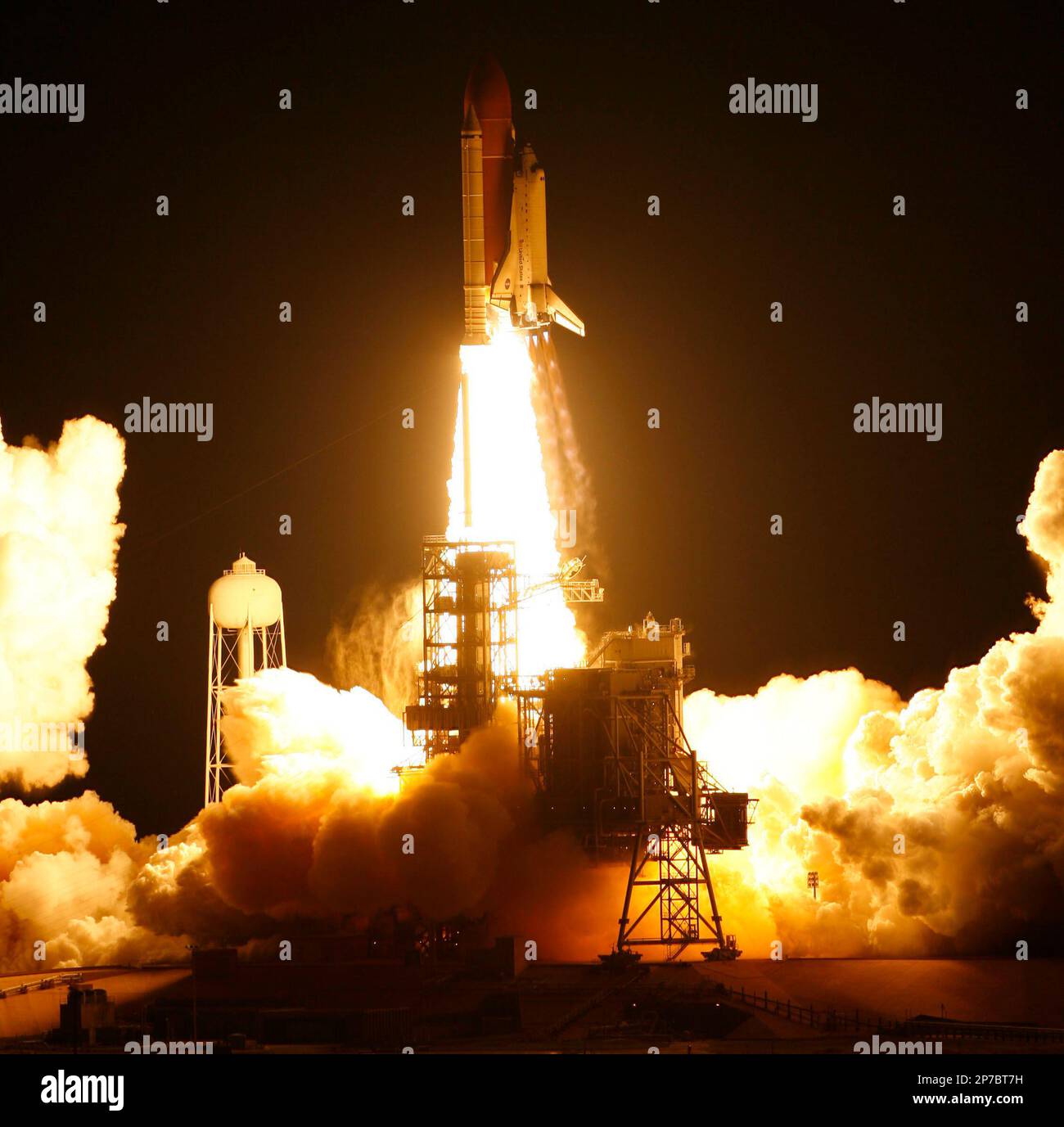 The space shuttle Endeavour lifts off launch pad 39A at NASA's Kennedy ...