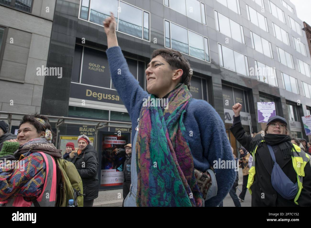 Today, on March 8, 2023, many protesters gathered in Berlin to ...