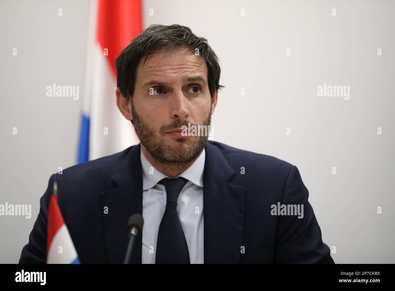Lviv, Ukraine 3 march 2023. Wopke Hoekstra, Minister of Foreign Affairs ...