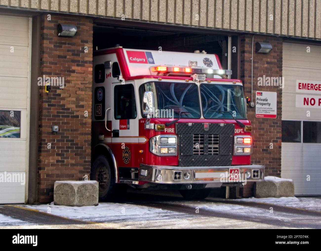 fire station Downtown Calgary Alberta Stock Photo Alamy