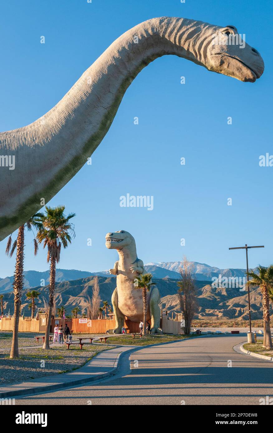 Cabazon Dinosaurs in California on a Summer Day Stock Photo - Alamy