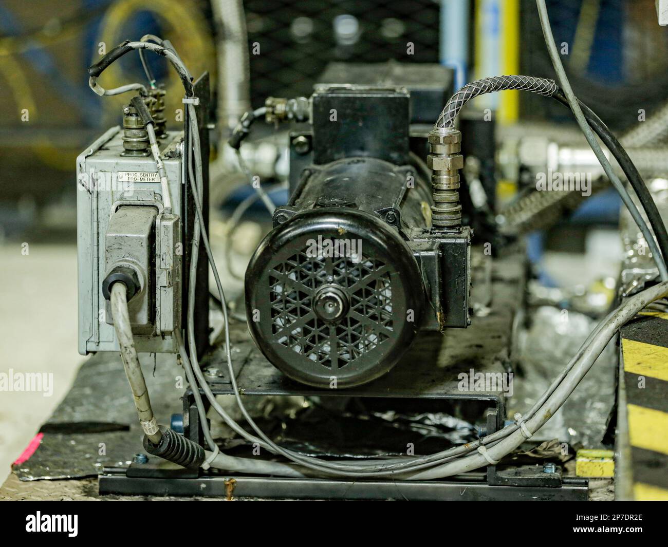 engine compartment and industrial motor Stock Photo Alamy