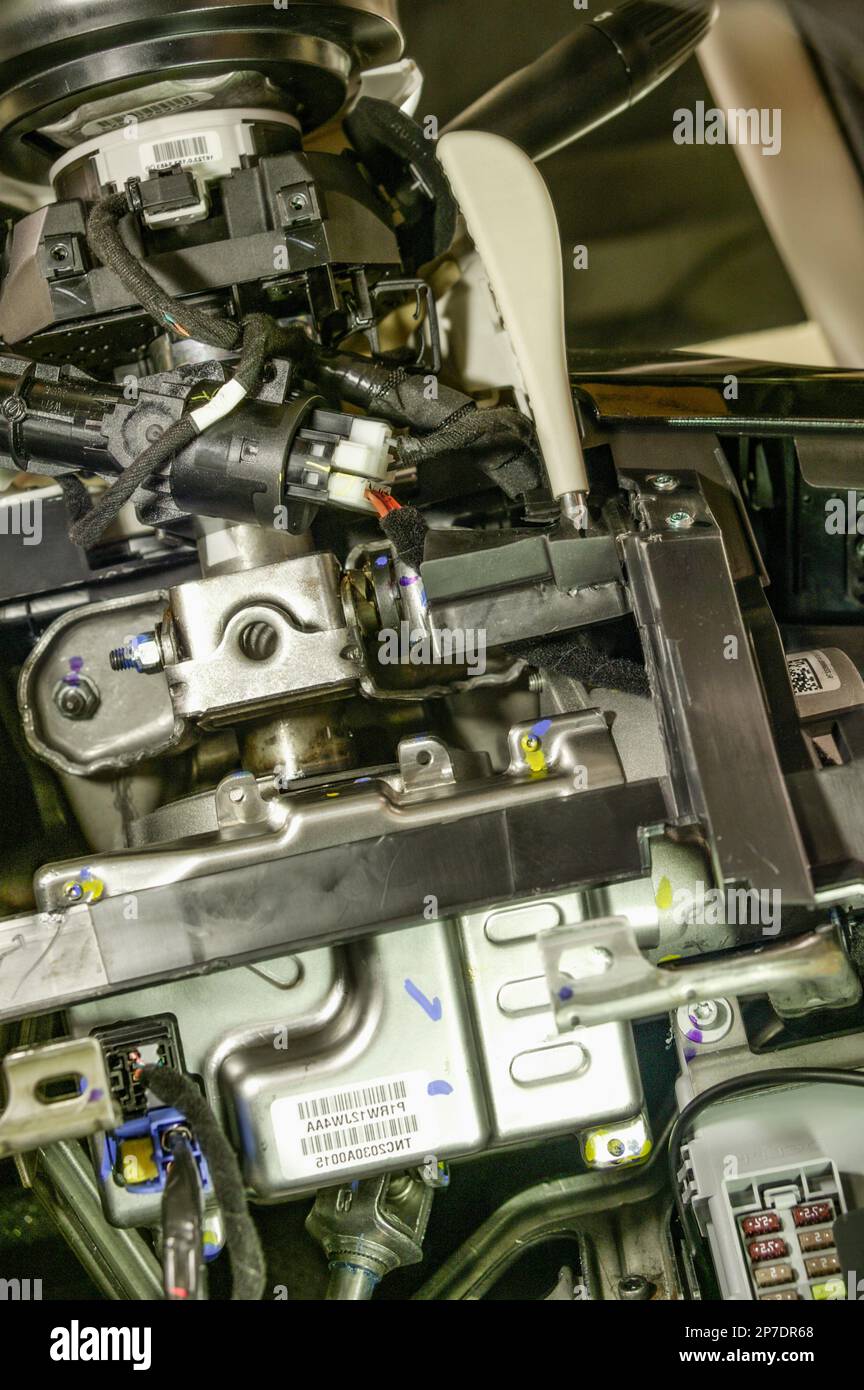 engine compartment and industrial motor Stock Photo Alamy