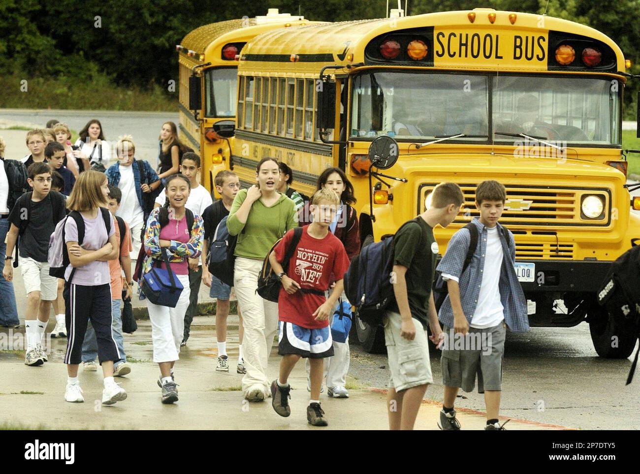 FILE This Thursday, Aug. 22, 2002 file photo shows Ames Middle School