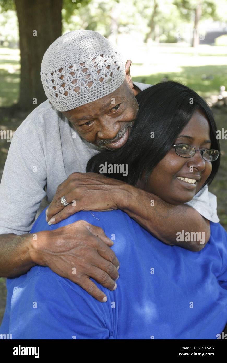 In this photo taken Friday, Aug. 27, 2010, Raymond, left, and Jackie Compton are shown in Leeper