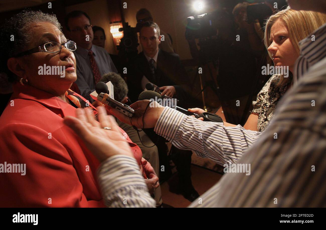 Atlanta public schools superintendent beverly hall takes questions from