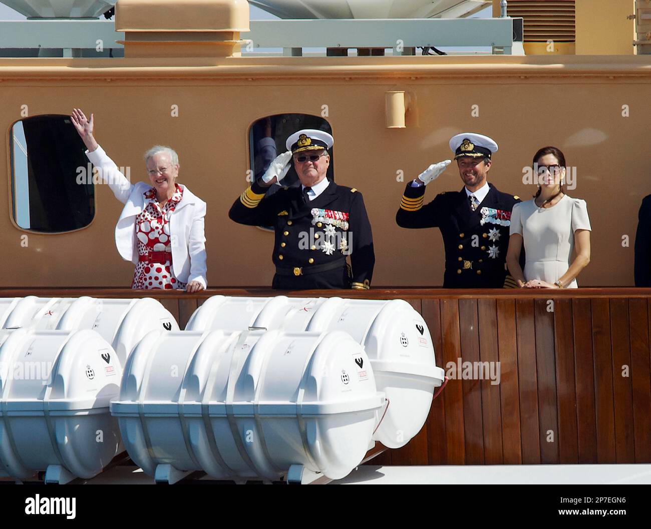 Danish Queen Margrethe, Prince Consort Henrik, Crown Prince Frederik
