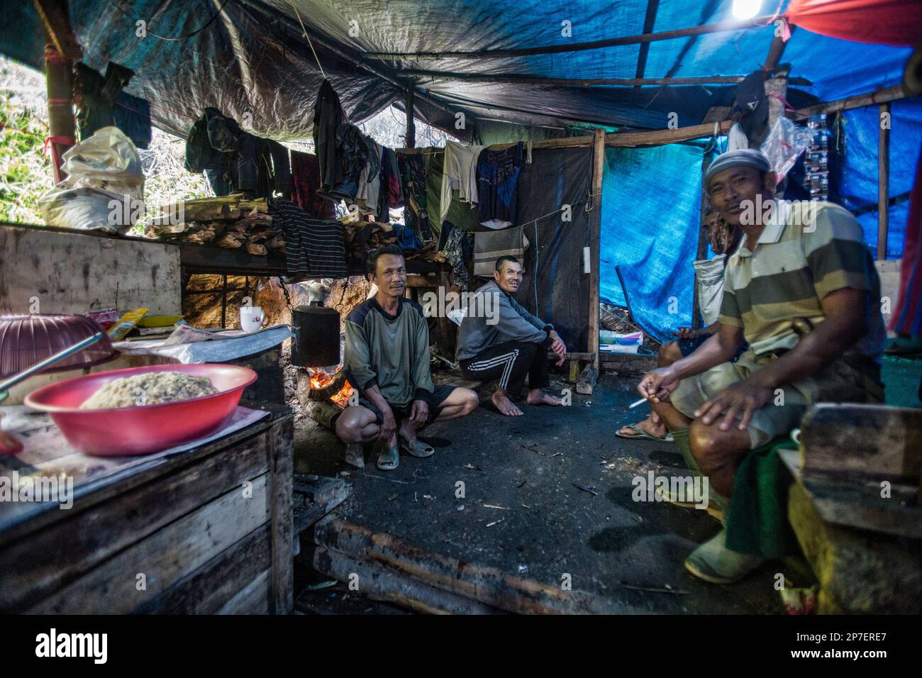 Illegal gold extraction in Indonesia, Java, Asia Stock Photo Alamy