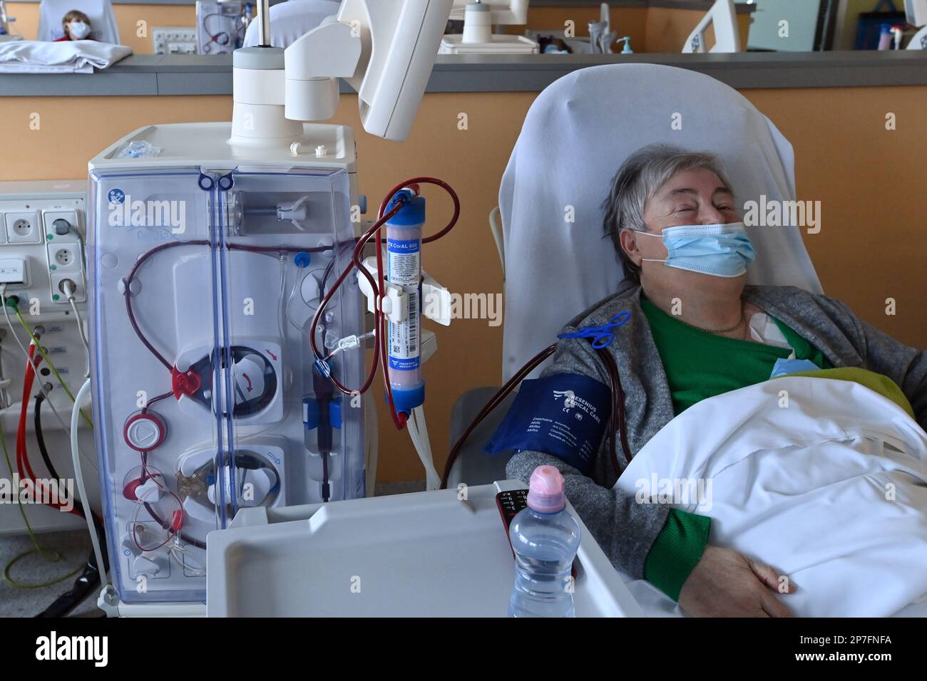 Karlovy Vary, Czech Republic. 08th Mar, 2023. Dialysis treatment of
