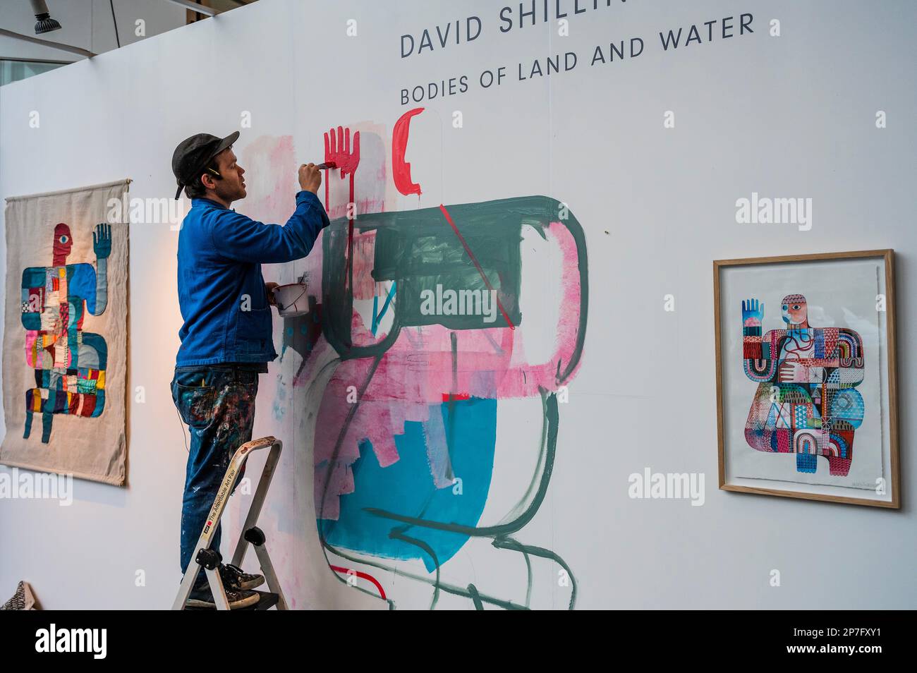 London, UK. 8th Mar, 2023. A new mural by David Shillinglaw (pictured ...