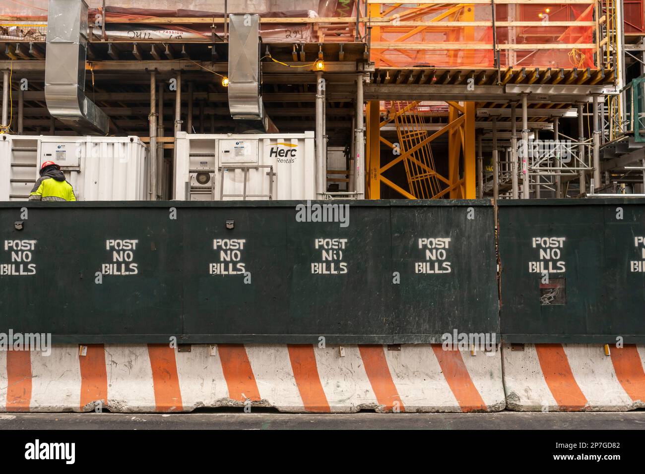 Construction work in the NoMad neighborhood in New York on Wednesday, March 1, 2023. (© Richard B. Levine) Stock Photo