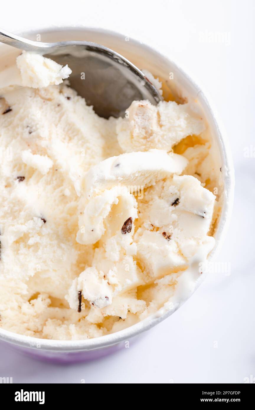 Choc Chip Ice Cream Stock Photo - Alamy