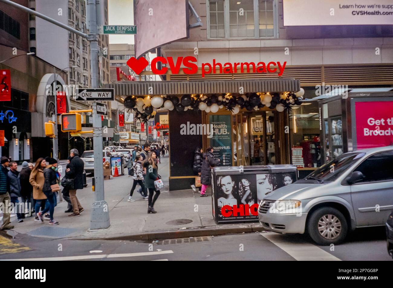 A store in the CVS Health drugstore chain in Midtown Manhattan in New York February 2023