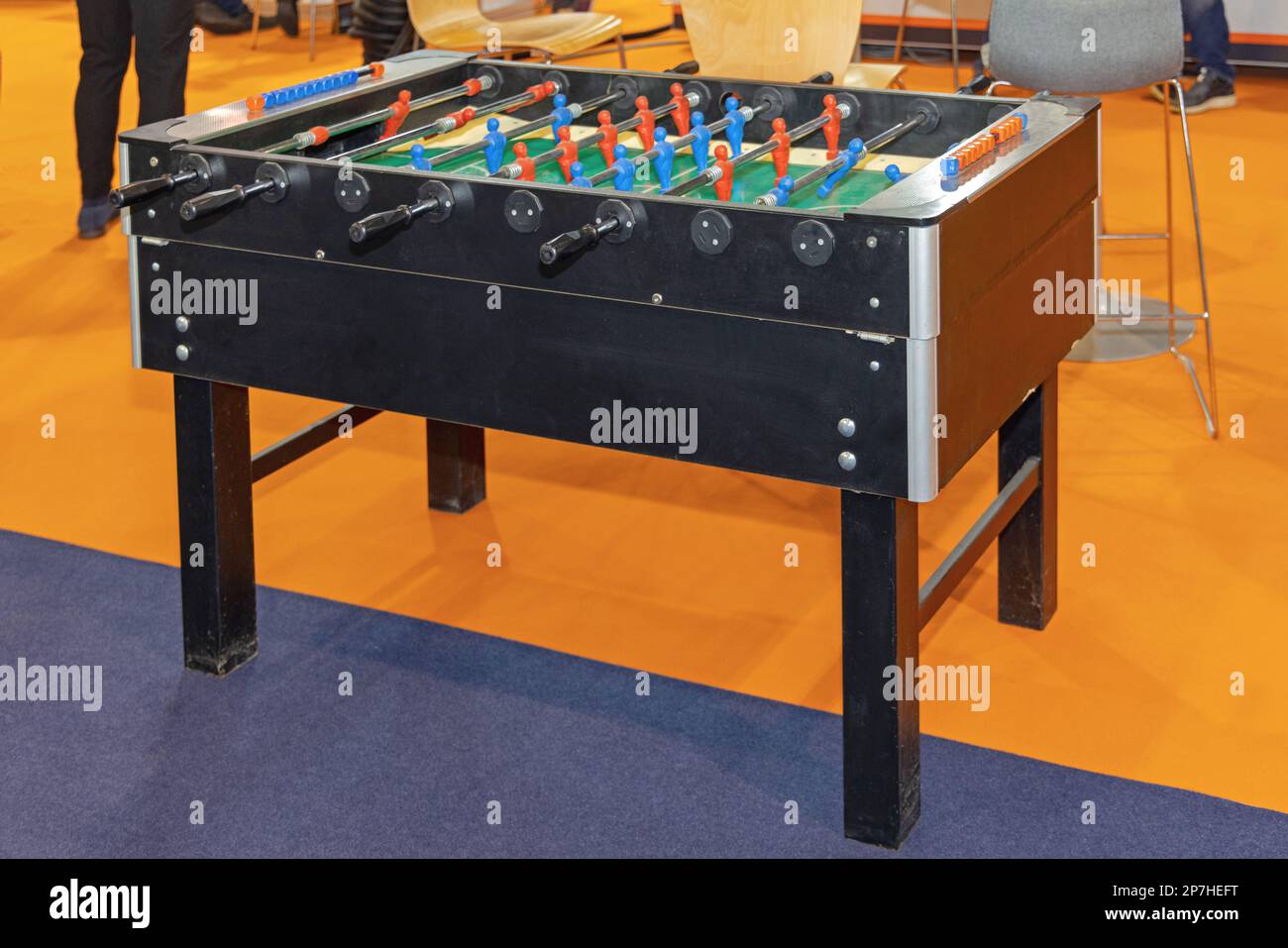 Football Foosball Table Soccer Kicker Sports Game Stock Photo Alamy