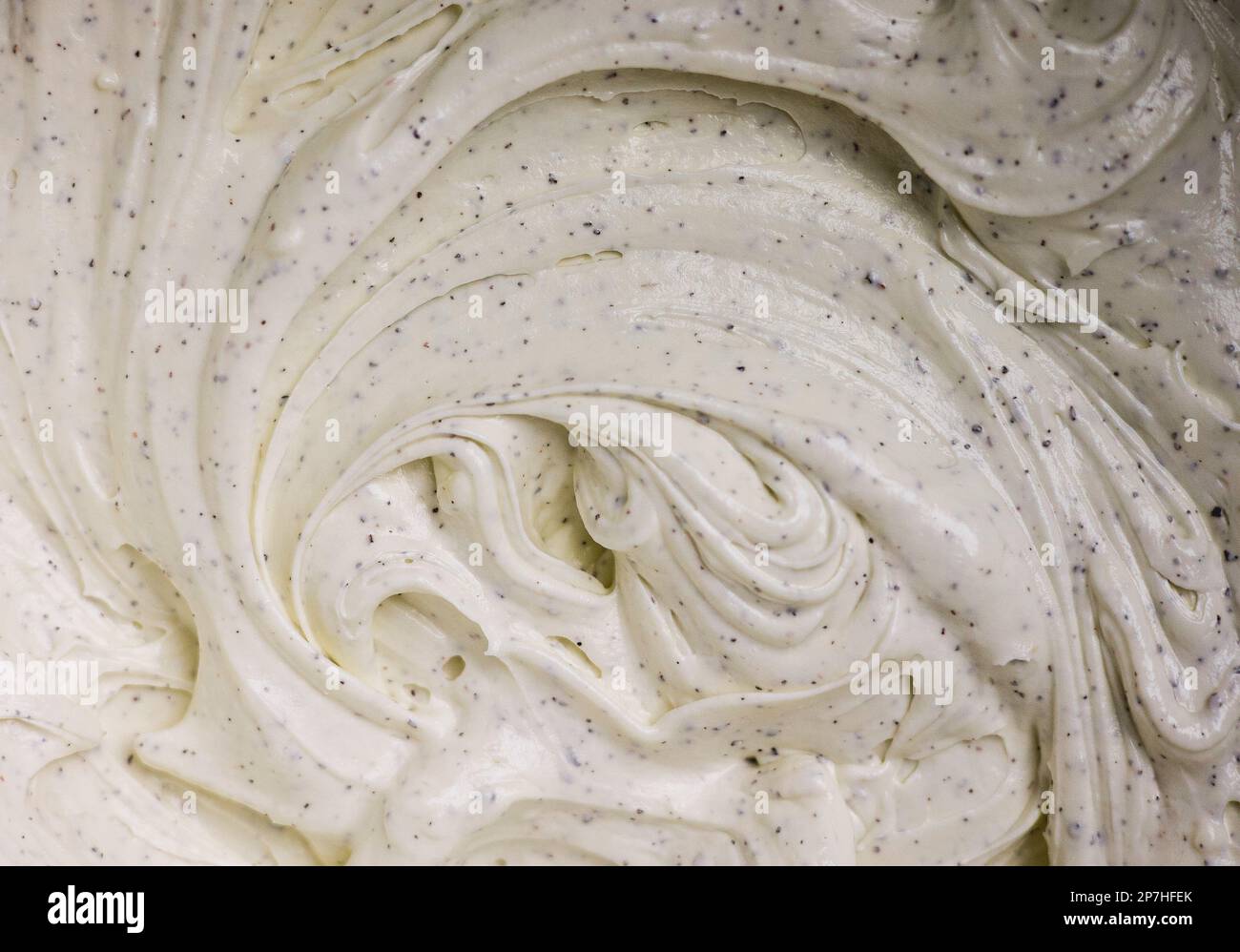 Swiss Meringue Buttercream Frosting Details Stock Photo Alamy