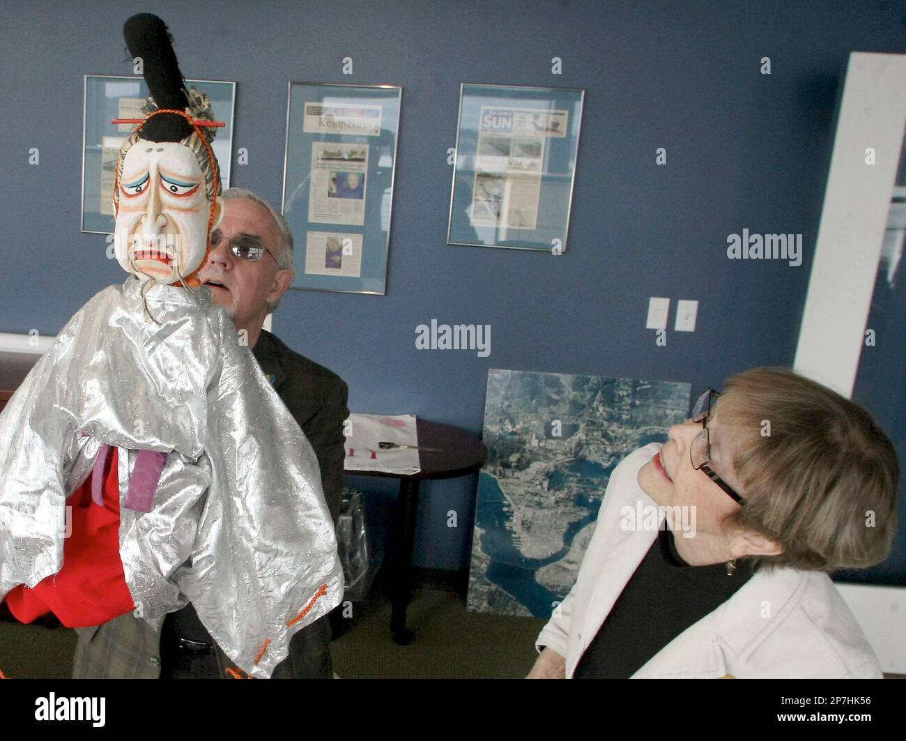 Stan Hess and Jocelyn Bright, of the Aurora Puppet Museum