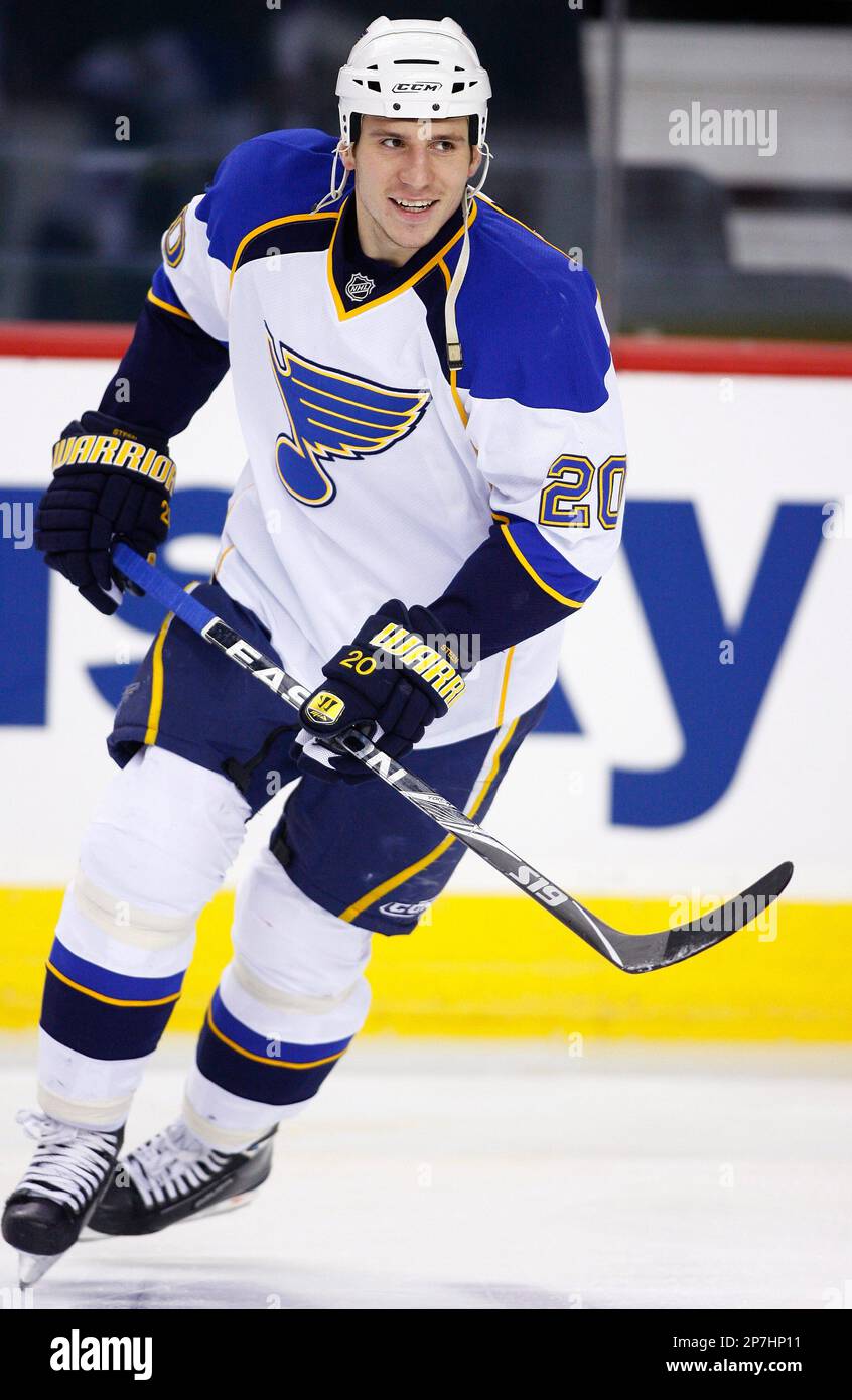 NHL player profile photo on St. Louis Blues' Alexander Steen during a  recent game in Calgary, Alberta. The Canadian Press Images/Larry MacDougal  (Canadian Press via AP Images Stock Photo - Alamy