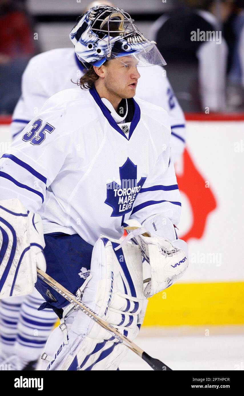 NHL player profile photo on Toronto Maple Leafs' goalie Vesa Toskala ...