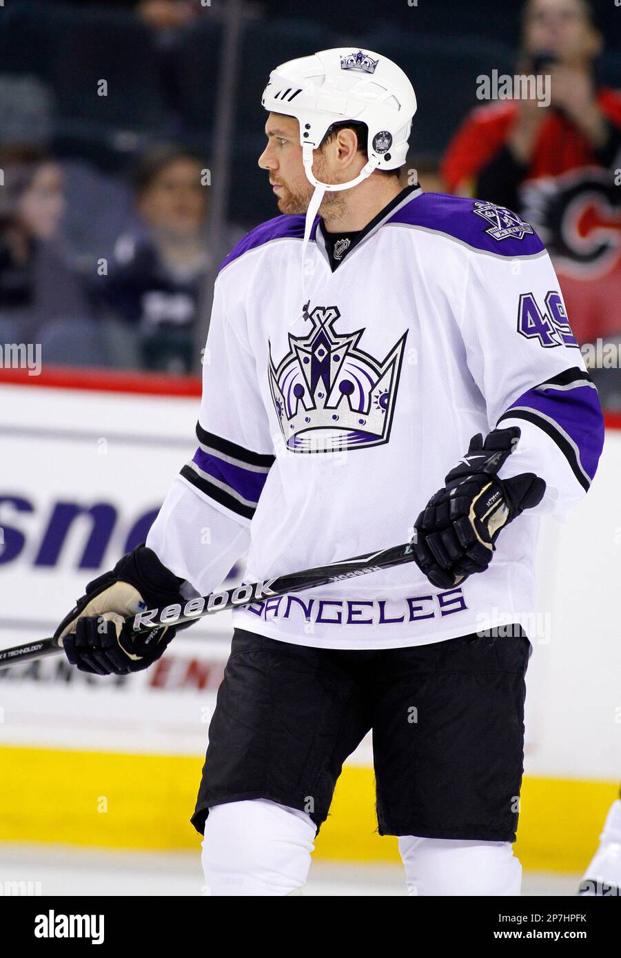 NHL player profile photo on Los Angeles Kings Brandon Segal during a  recent game in Calgary, Alberta. The Canadian Press ImagesLarry MacDougal  (Canadian Press via AP Images Stock Photo - Alamy