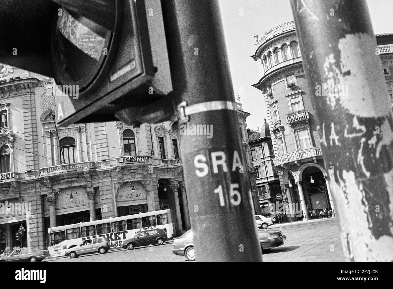 Archives 90ies snapshot in Turin, Piémont, Italy, 1996 Stock Photo Alamy