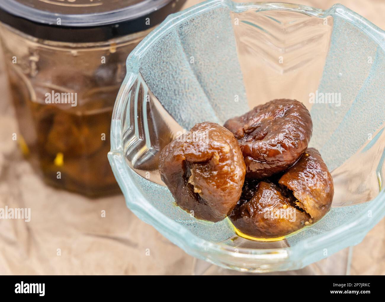 Figs with Olive Oil Healthy Breakfast Stock Photo Alamy