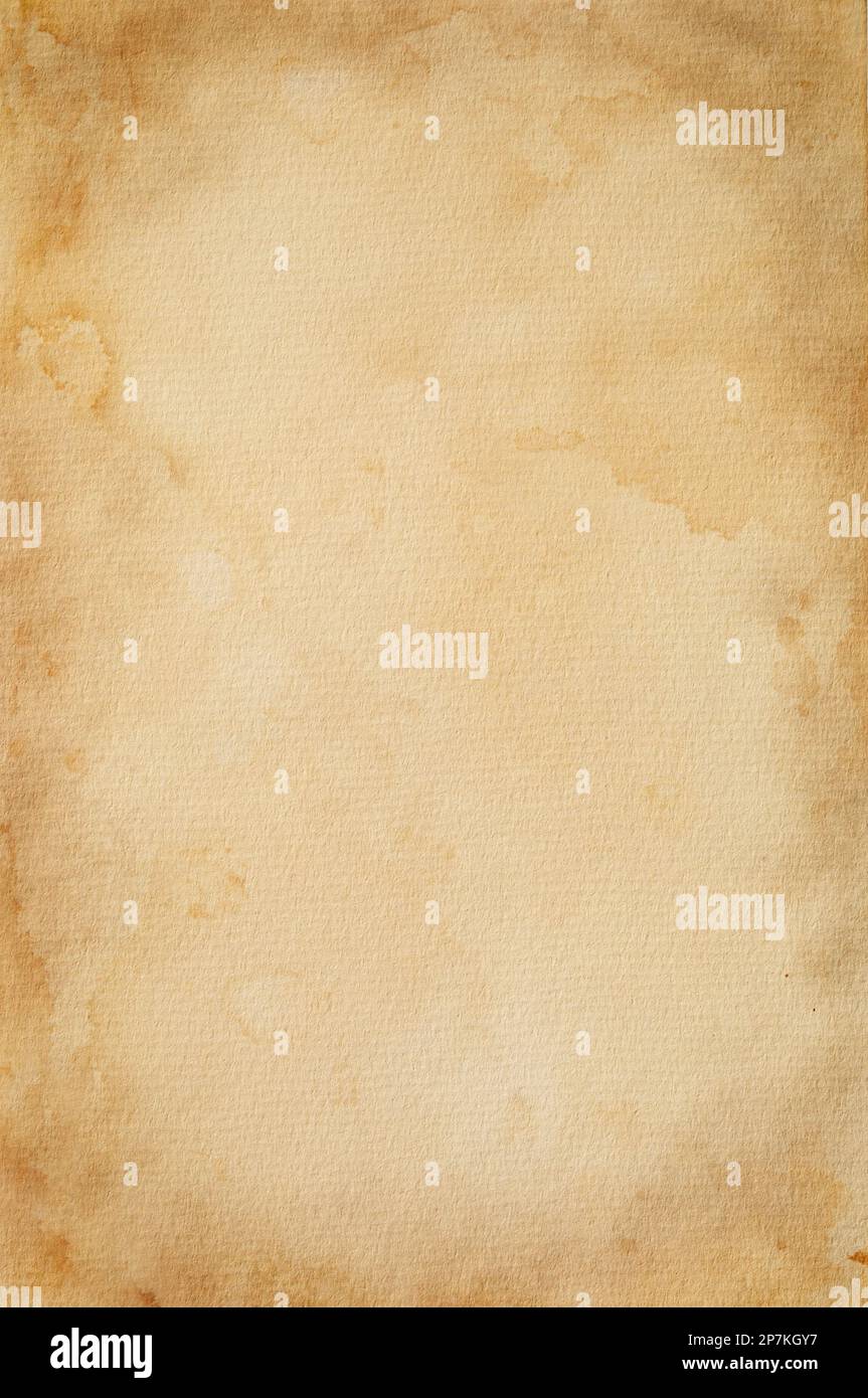 Old orange paper texture. Rough faded surface. Blank retro page. Empty  place for text. Perfect for background and vintage style design. Stock  Photo