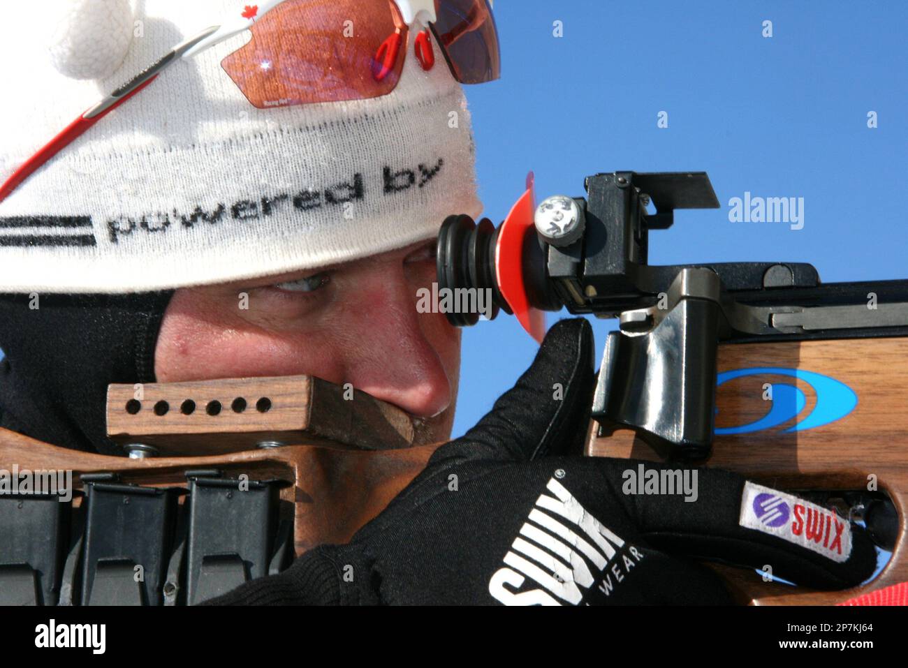 In this photo taken Jan. 9, 2010, Joe Cieszynski of Wauwatosa takes aim