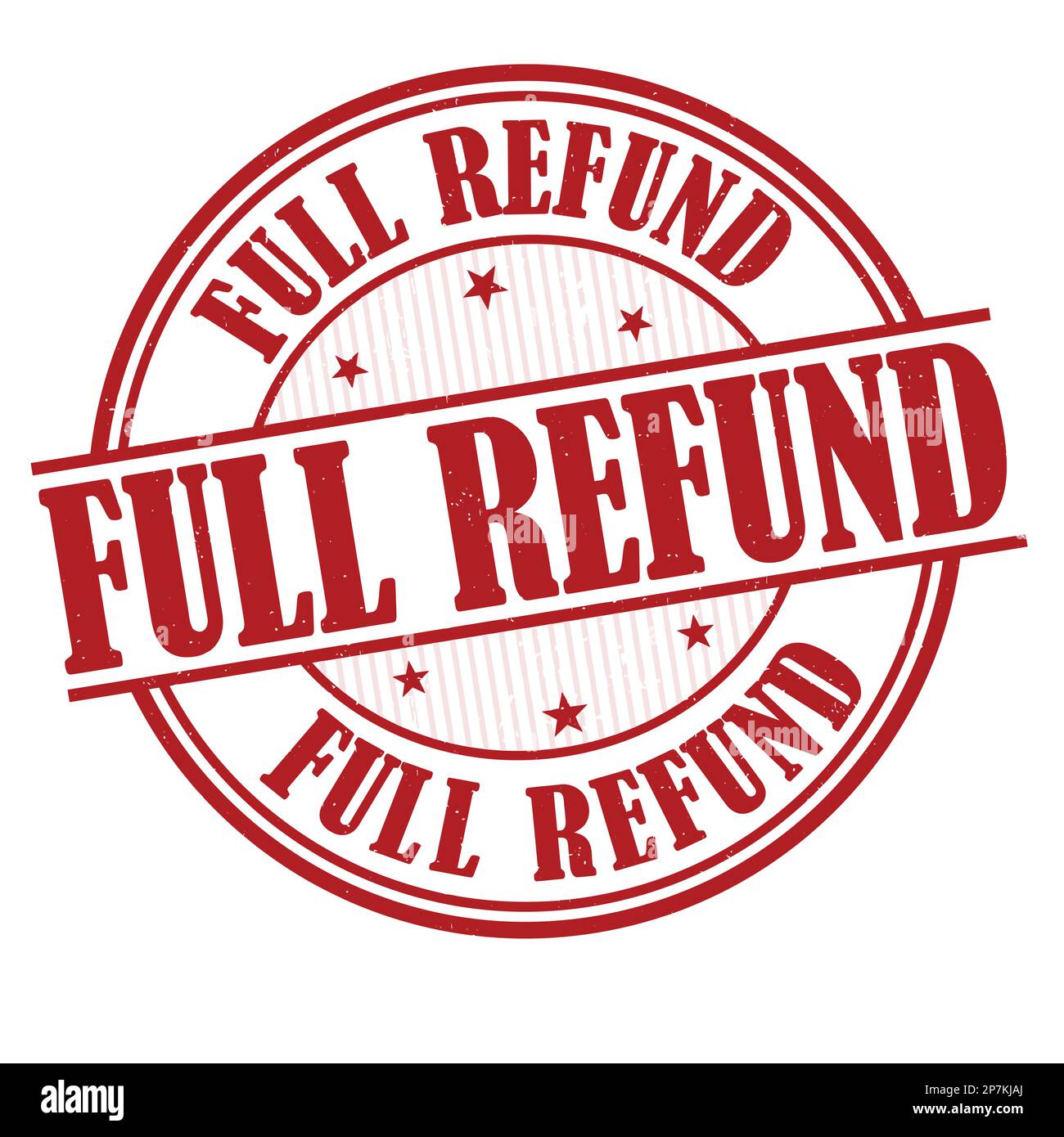 Full refund grunge rubber stamp on white background, vector illustration Stock Vector