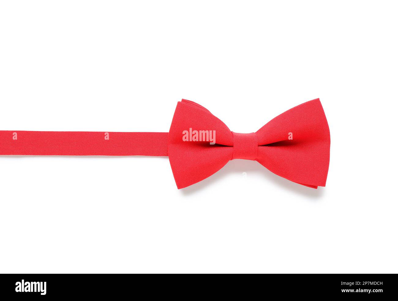 Stylish red bow tie isolated on white background Stock Photo - Alamy
