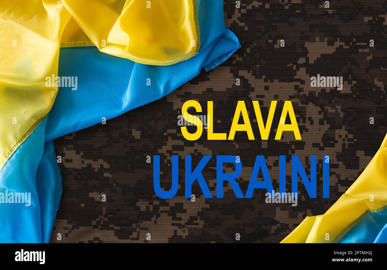 Ukraine soldiers 2022 flag hi-res stock photography and images - Alamy